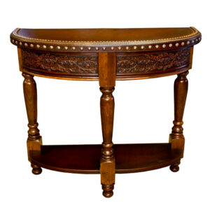 Oak Leaf Half Round Table